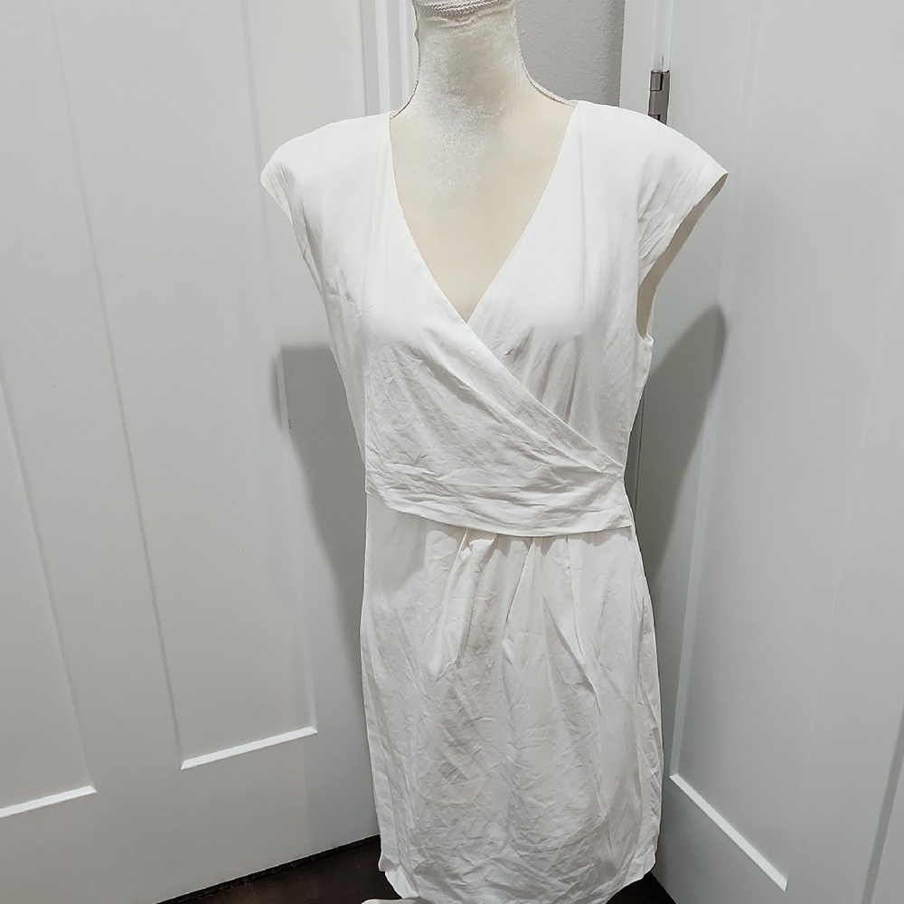 DKNY Ivory Wrap Dress